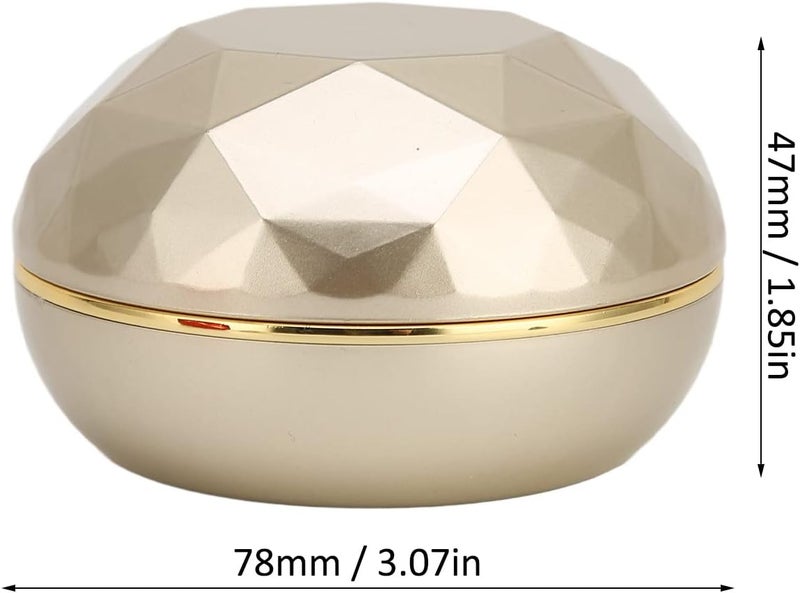 woobles Velvet Necklace Pendant Box,LED Light Pendant Necklace Gift Box,Exquisite Ring Gift Box Portable Jewelry Storage Display Case with Light for Marriage Proposal,Necklace Case & Organizer`(Gold) - Image 5